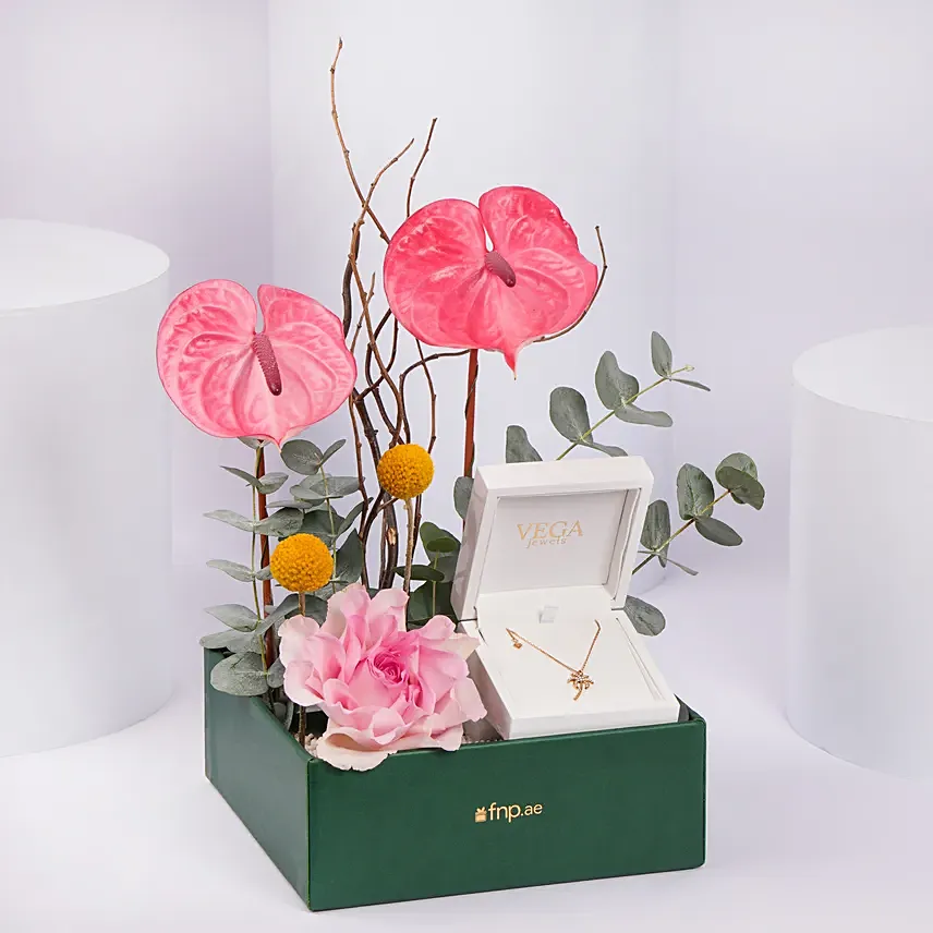 Vega Palm Diamond Necklace: Caroline Svedbom Jewelry