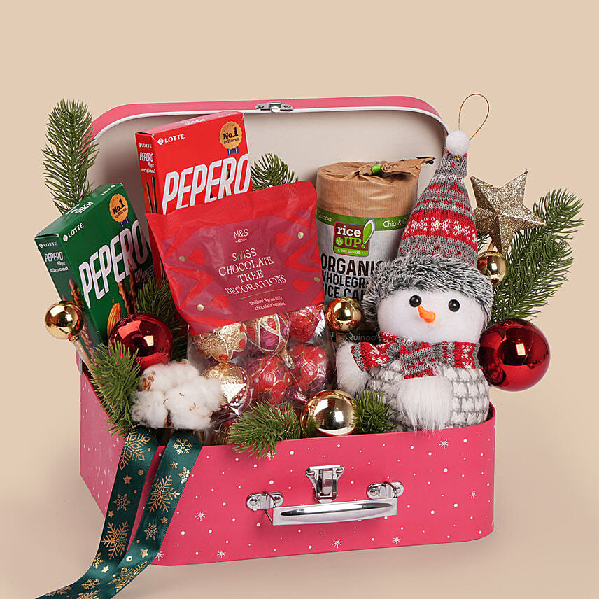 Frosty Fun Holiday Hamper: تنسيق هدايا الكريسماس