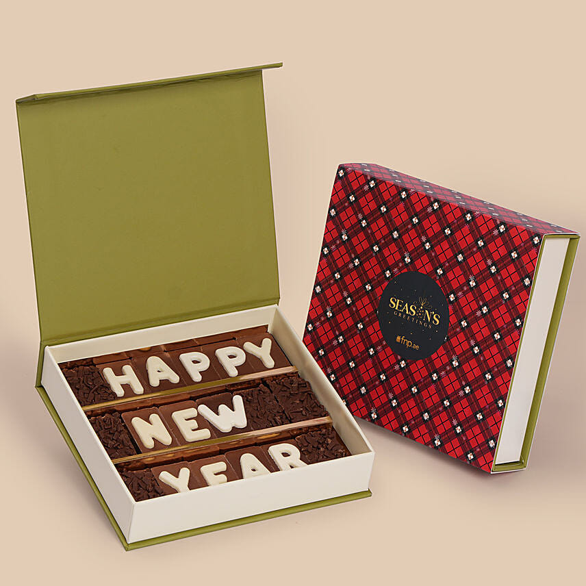 Happy New Year Chocolate Box: هدايا سانتا 