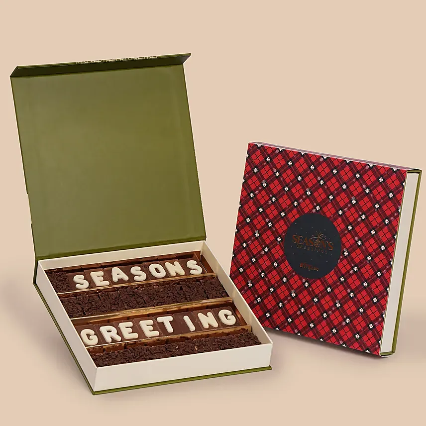 Seasons Greetings Chocolate Box: حلويات عيد الميلاد في دبي