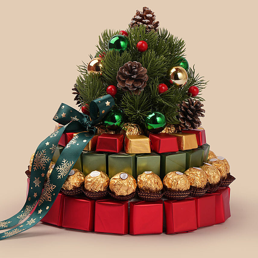 Christmas Chocolate Tree Arrangement: هدايا سانتا