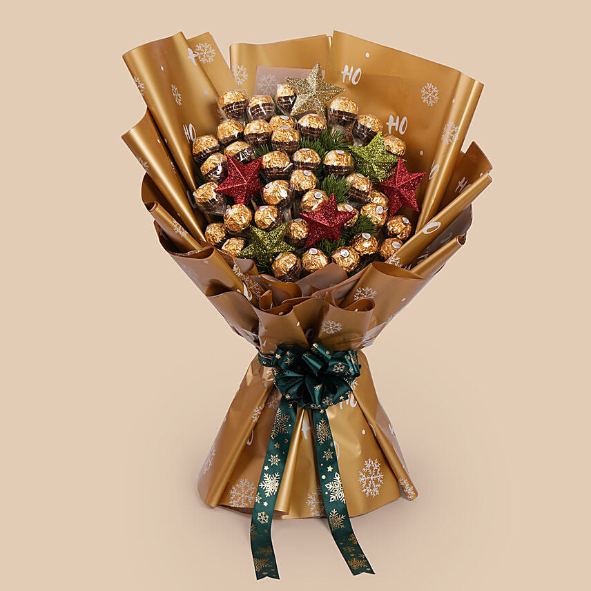 Christmas Ferrero Rocher Chocolate Bouquet: هدايا سانتا