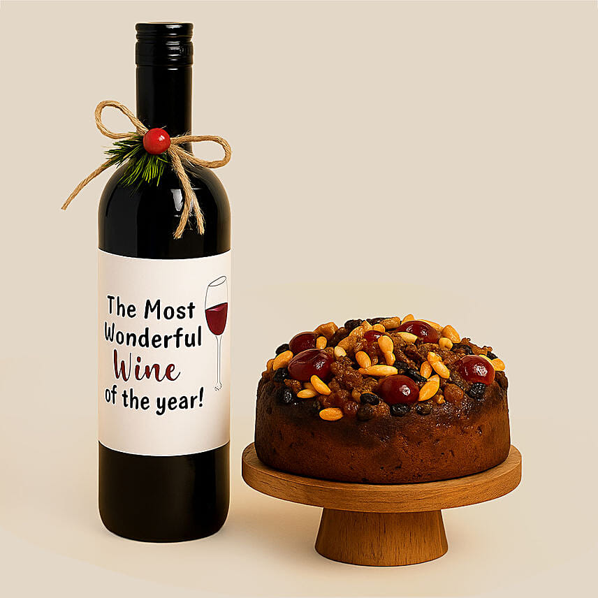 Christmas Wine And Cake: تنسيقات ورد أونلاين 