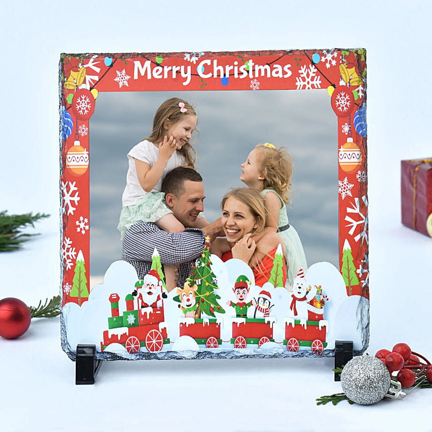 Merry Christmas Stone Frame: 