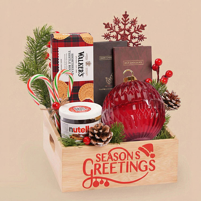 Seasons Cheer Sweet Delights Crate: هدايا كريسماس اونلاين 