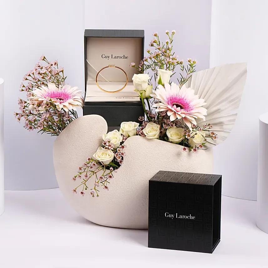 Guy Laroche Audrey Gold Plated Bangle for Her: 