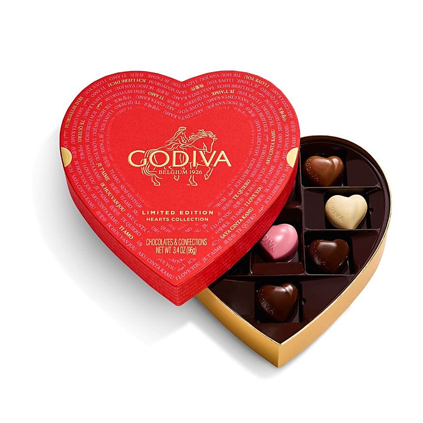 Godiva Paper Heart Gift Box Limited Edition: Promise Day Gifts