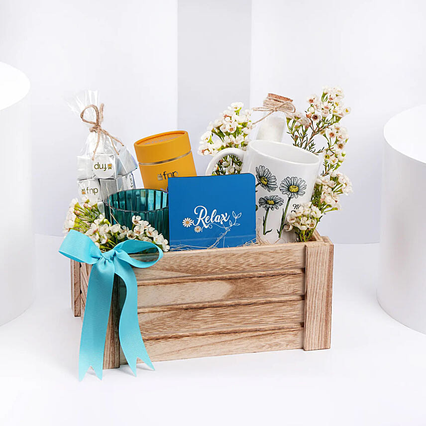 Relax and Welcome New Beginnings Gift Box: Self Care Kits