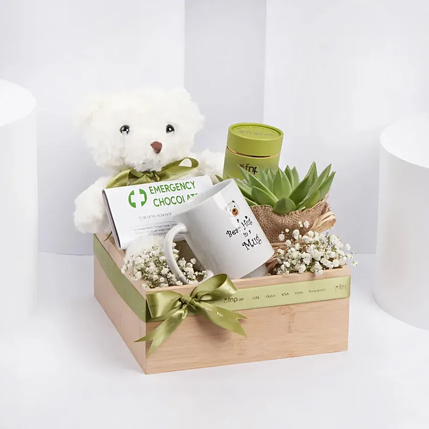 Bear Hugs Get Well Soon Hamper: 