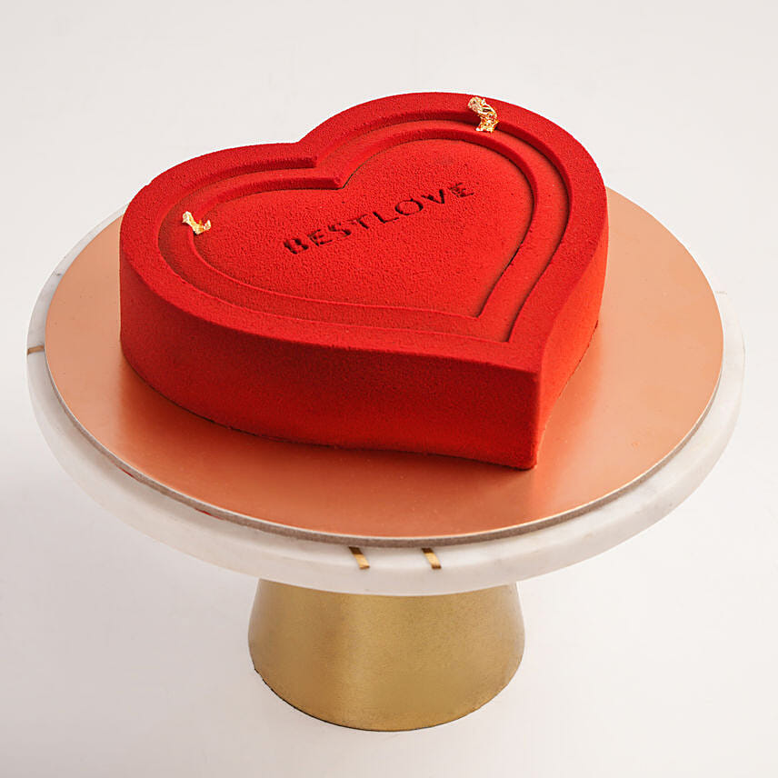 Valentine Bliss Heart Chocolate Cake: Valentine's Day Cake