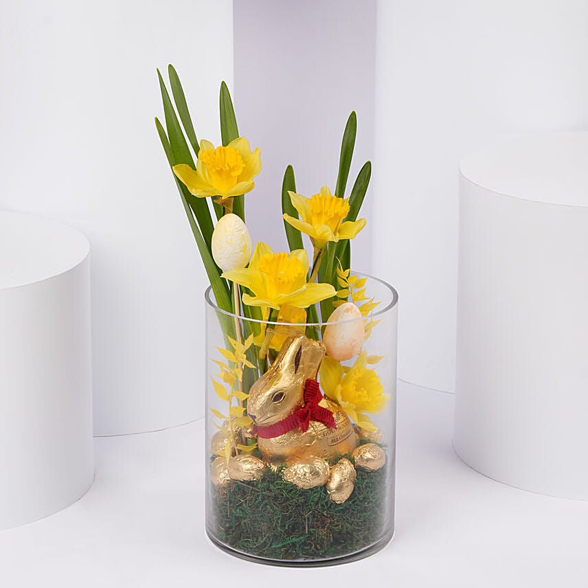 Daffodil and Easter Bunny Chocolate: Easter Gifts 