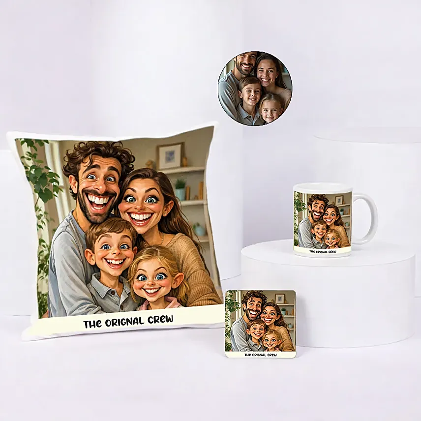 The Original Crew Cushion Mug Set: Birthday Mugs