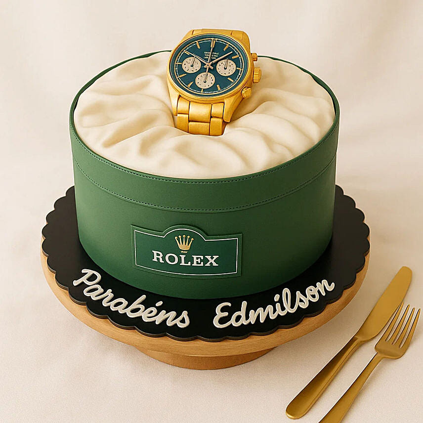 كيك مميز ساعة رولكس الفاخرة: 