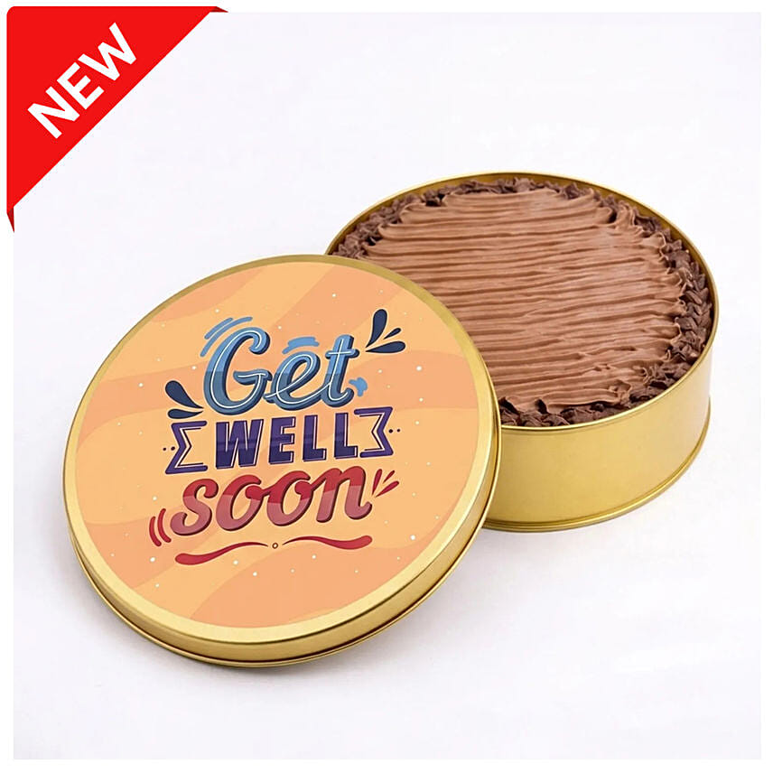 Get Well Soon Tin Cake: 