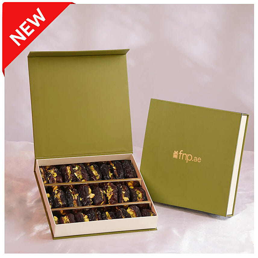 Pista Stuffed Dates Box: علب هدايا تمور فاخرة