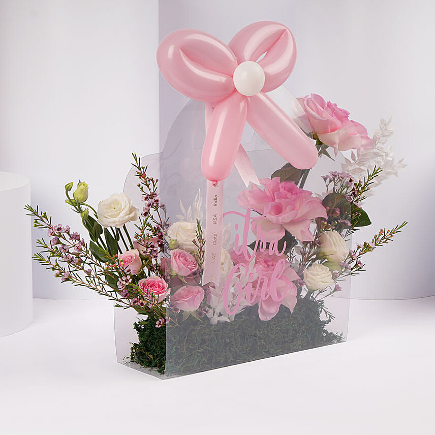 Its a Girl Flower Arrangement: 