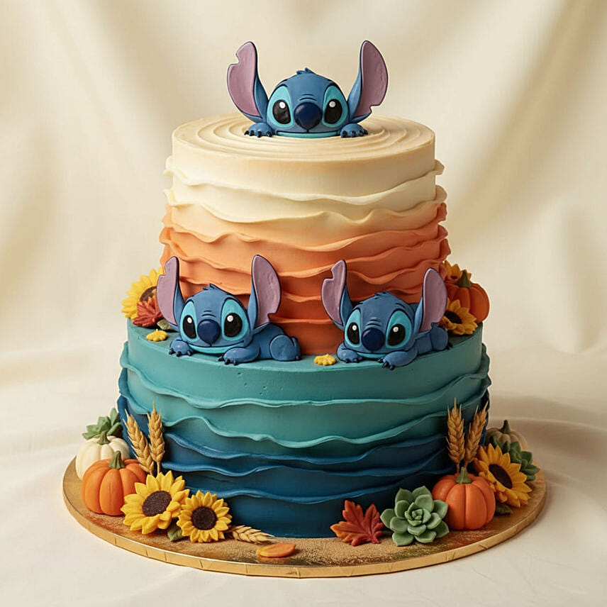Stich Wonderland Chocolate Cake 3 KG: Lilo And-stitch-cakes