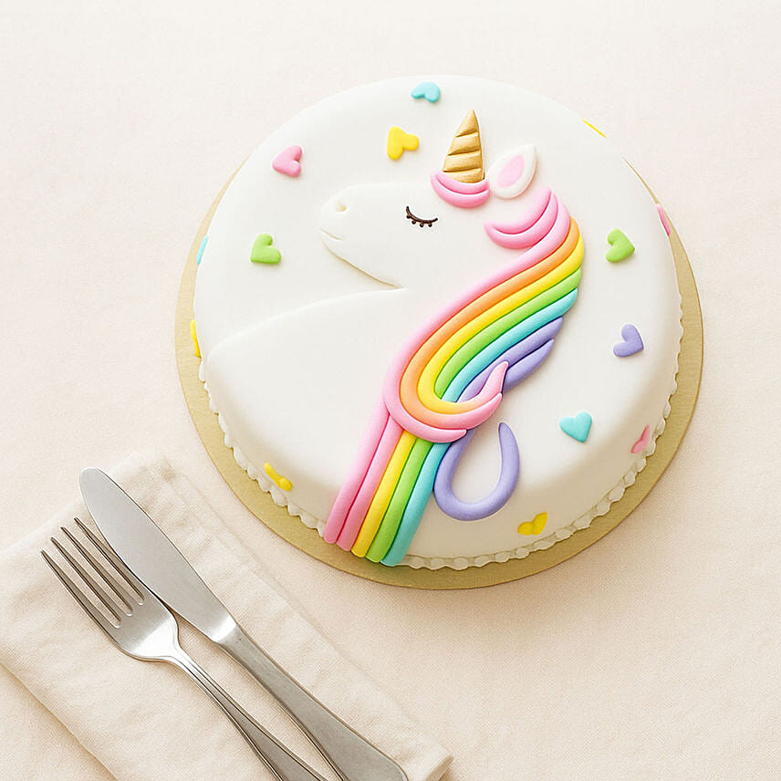 Celebration Unicorn Chocolate Cake 1 KG: Unicorn Cakes