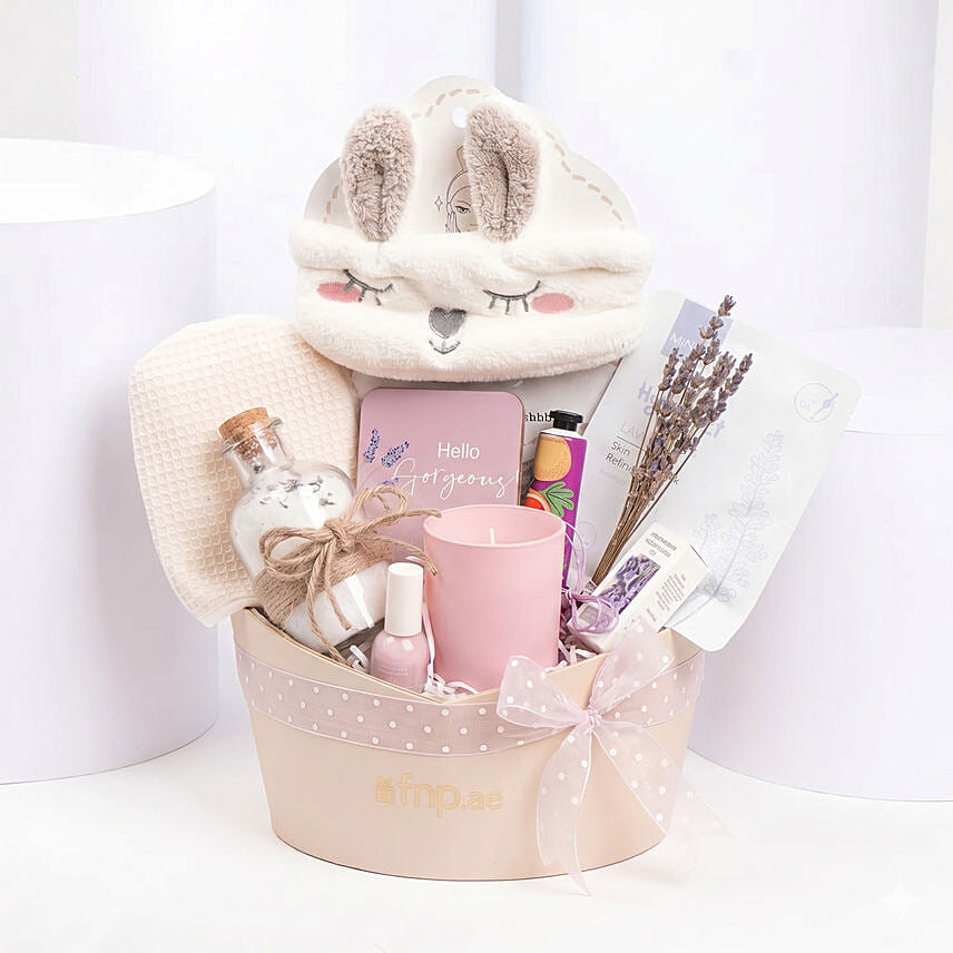 The pamper hamper: 