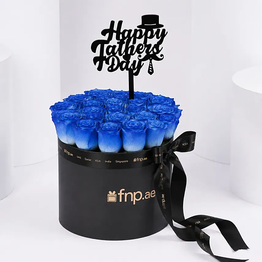 Fathers Day Signature Blue Roses: Father's Day Flowers