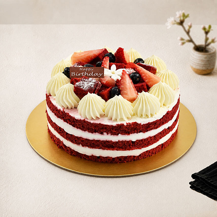 Red Velvet Cake For Birthday: 