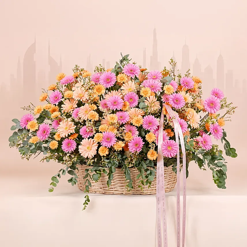 Emirati Glow Dubai Flowers: Gerberas Flower Bouquets