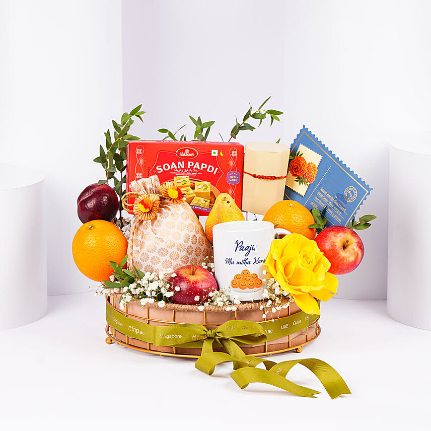 Mauli Rakhi Fruits And Sweets Hamper: Raksha Bandhan Gift Hampers