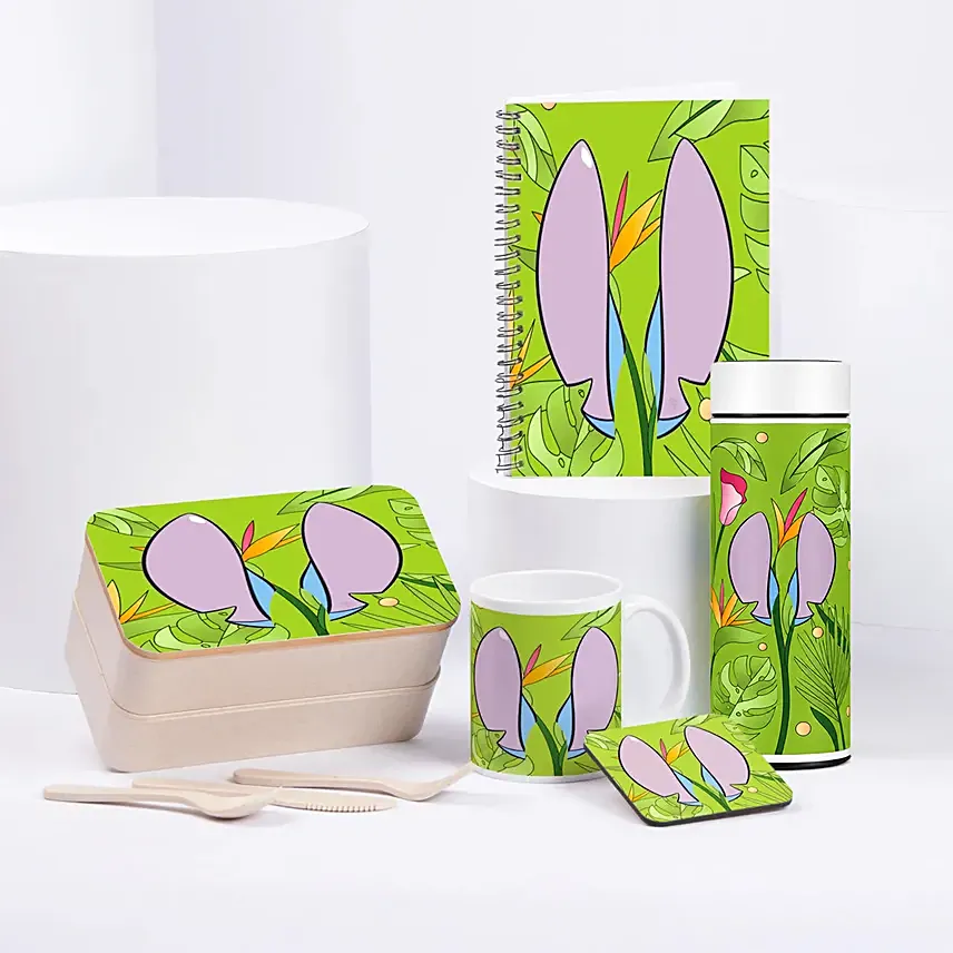 Rainbow And Stitch Vibes Back to school set: Gift Hampers for Kids