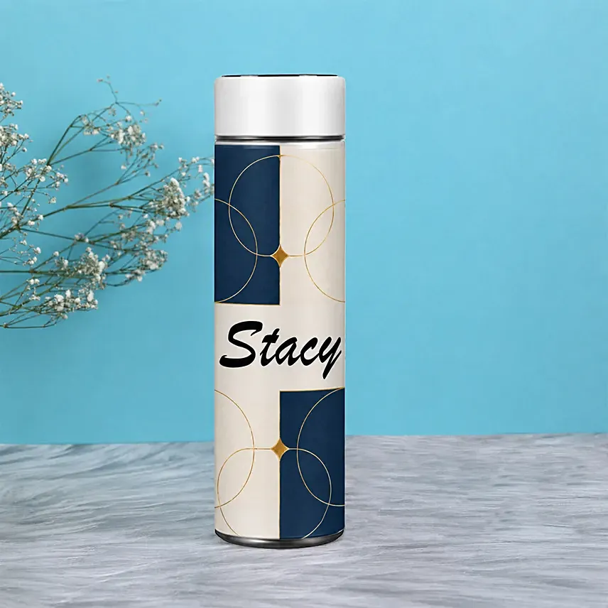 Custom Name Smart Pattern Bottle: Daughters Day Gifts