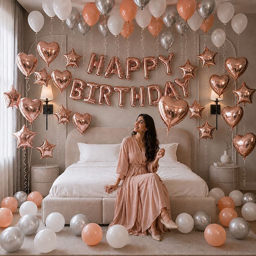 Happy Birthday Special Mixed Balloons Decor: Experiential Gifts in Dubai