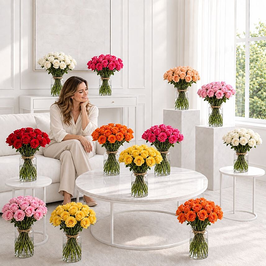 Twelve Bouquets of Roses: Anniversary Gifts for Her