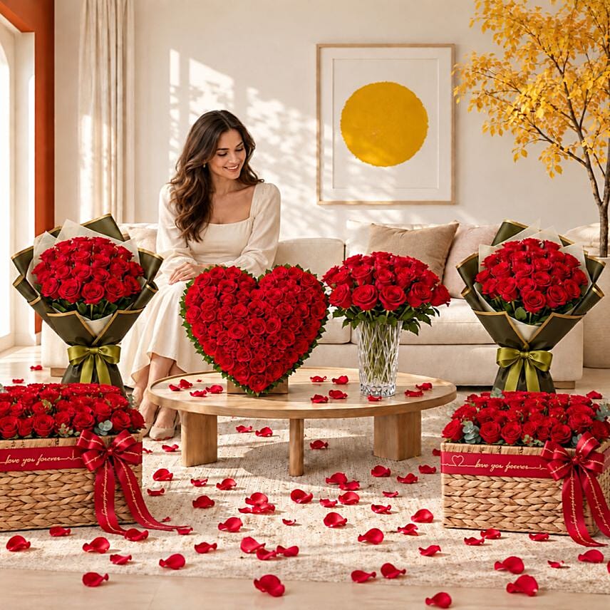 Extravagant rose decor surprise: 
