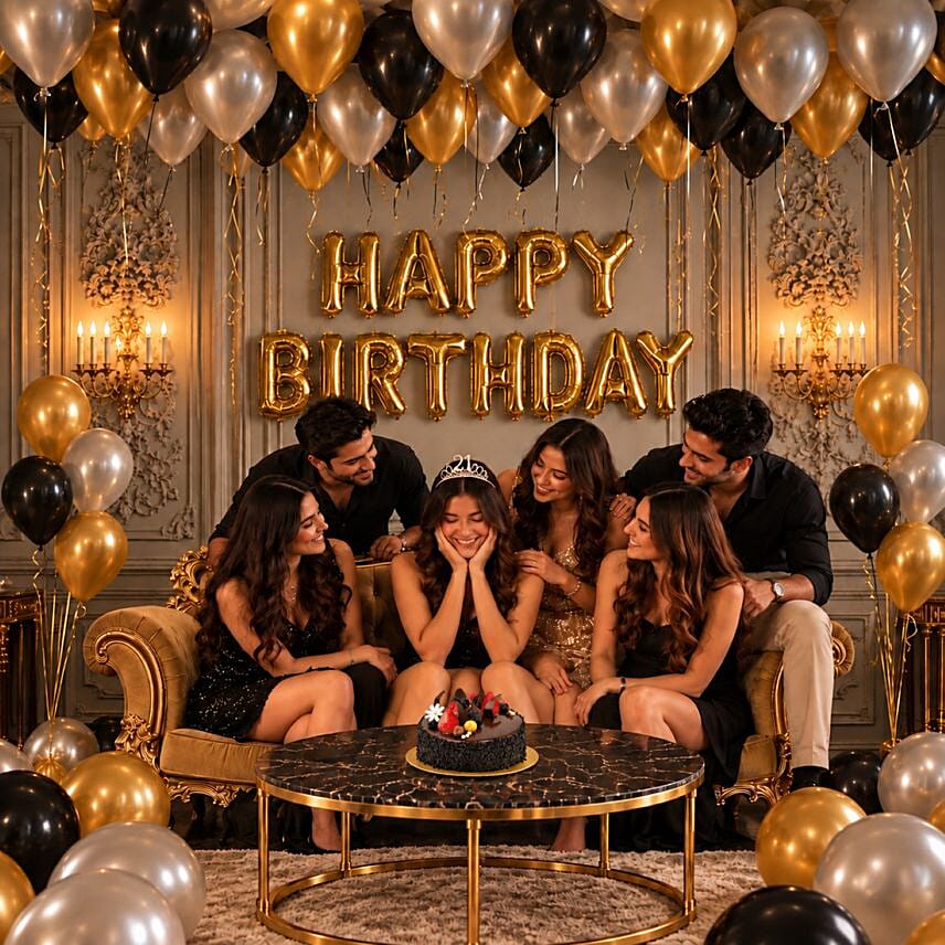 Birthday Surprise: Balloon Decoration