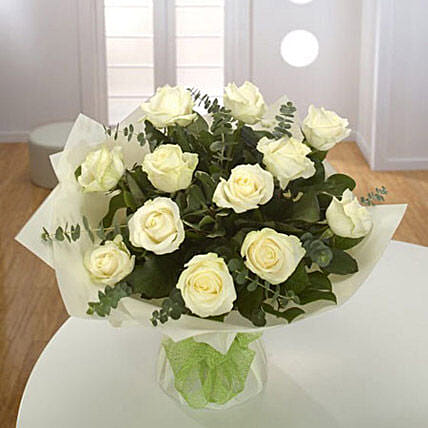 White Roses Bouquet LB: 