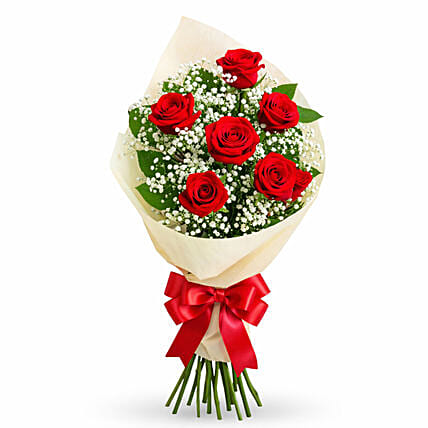 Mom Red Roses Bouquet: Send Gifts to Lebanon