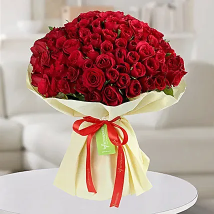 150 Red Roses Bunch: 