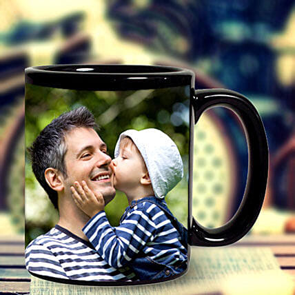 Personalized Black Mug: Gifts for Father Birthday