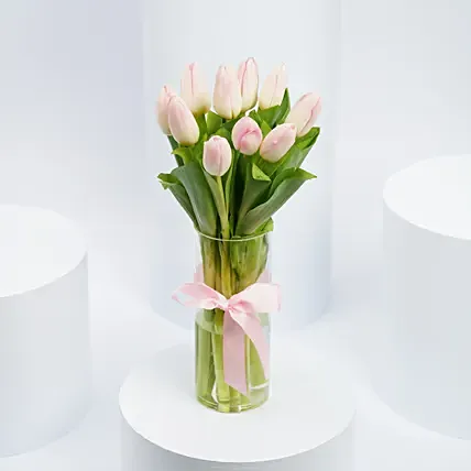 10 Tulips In a Vase: Breast Cancer Awareness Gifts