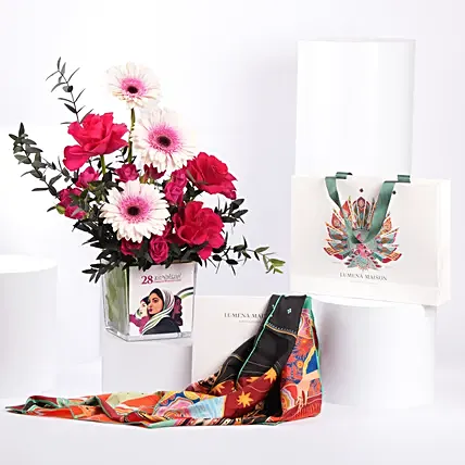 100 Percent Silk twill Scarf Sisterhood by Lumena Maison: Lumena Maison Gifts