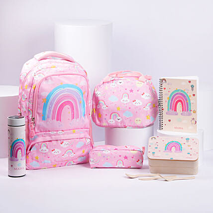 All In One Back To School Combo Rainbow Design: Personalized Gifts