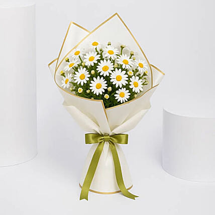 Birthday Daisy Bouquet: White Flower Bouquets