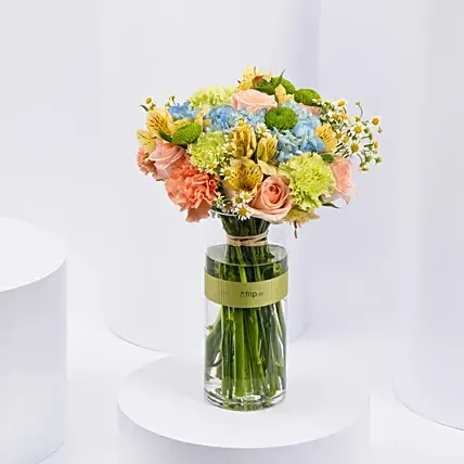 Artisanal Elegance Vase Arrangement: Flower Shop