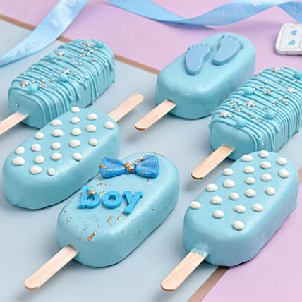 Baby Boy Cake Pops: New Born Gifts