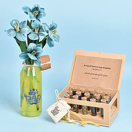 Best Dad Ever Tulips and Tea Box: Feel Good Tea