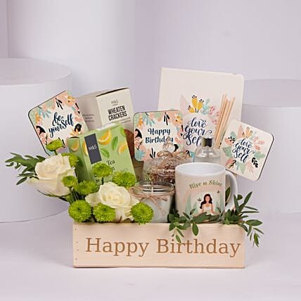 Birthday Indulgence N Inspiration Hamper: Gift Hampers