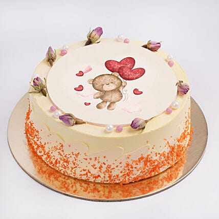Blushing Romance Cake: 