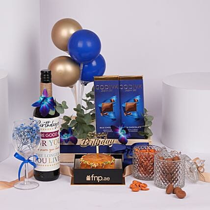 Celebration In Blue Hamper: Gift Hampers 