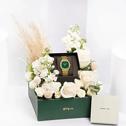 Cerruti 1881 Rose Gold Green Mop Watch For Her: Watches for Women