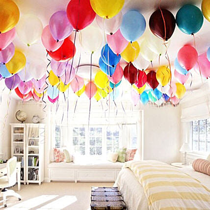 Colourful Helium Balloon Decor: Grand Opening Gifts