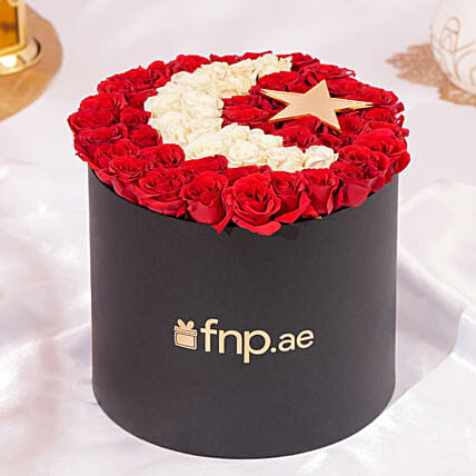 Crescent Moon Flowers Box: Ramadan Flowers 